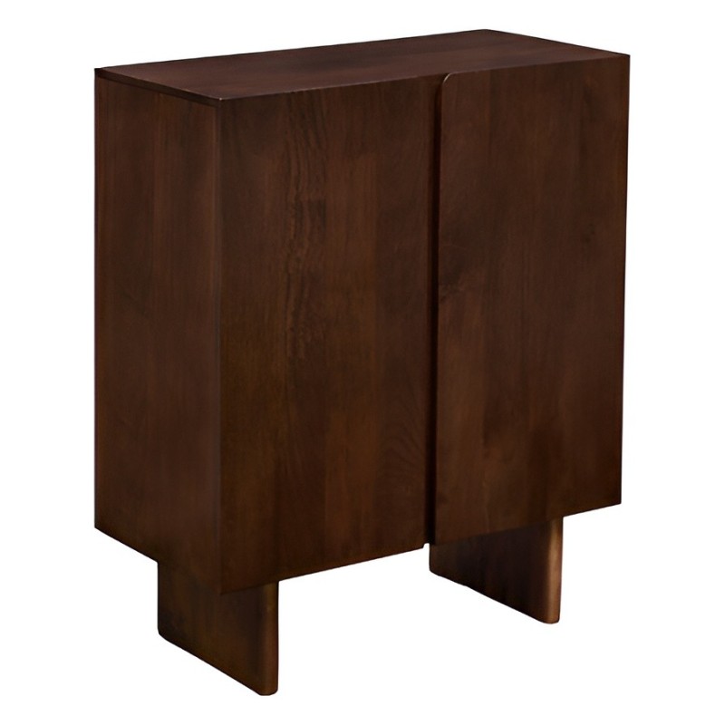 Comoda Nyero, lemn de mango, maro, 2 usi, H.100 cm, 213029