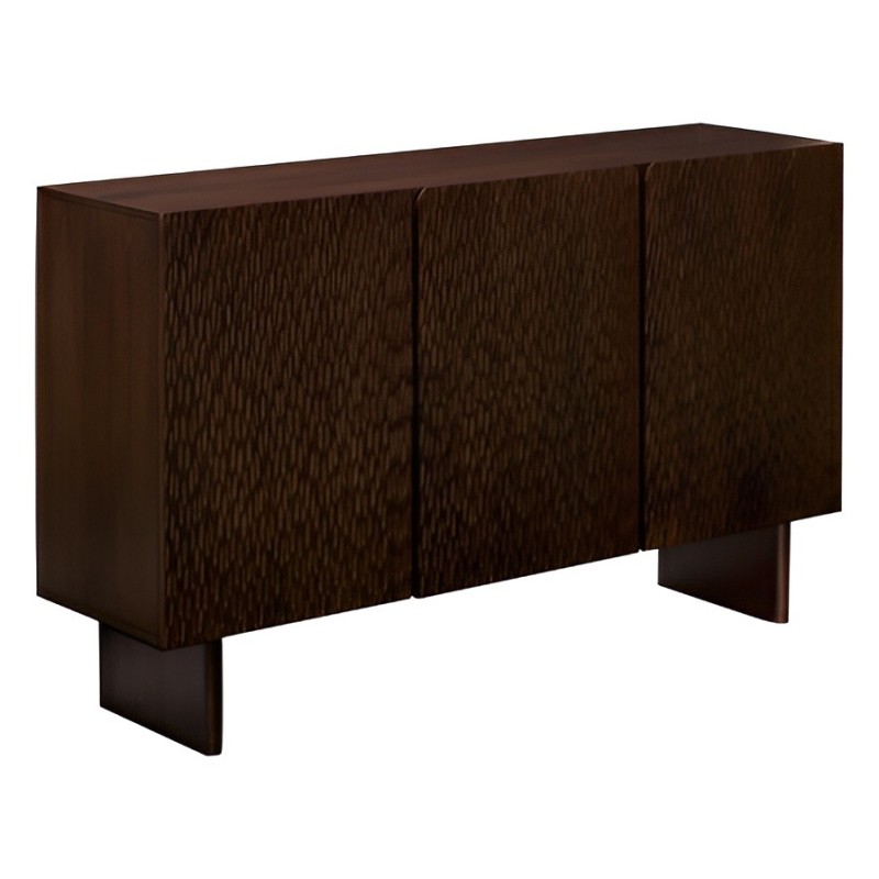 Comoda Nyero, lemn de mango, maro, 3 usi, L.150 cm, 213030
