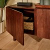 Comoda TV Nyero, lamn de mango, maro, 2 usi, L.147 cm, 213031
