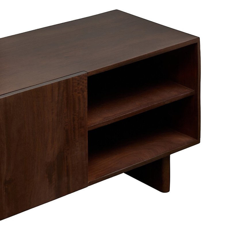 Comoda TV Nyero, lamn de mango, maro, 2 usi, L.147 cm, 213031