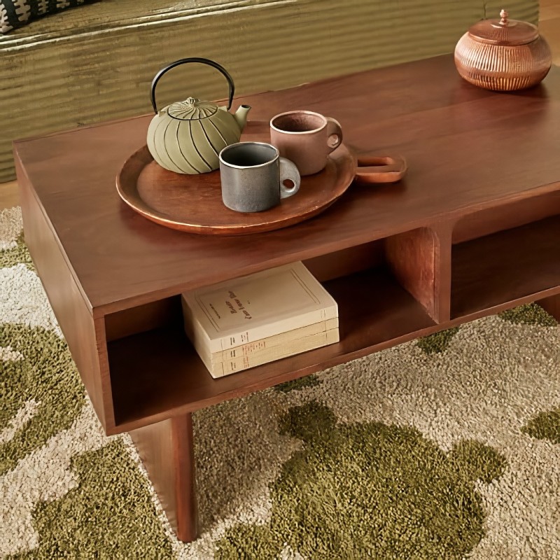 Masuta de cafea Nyero, lemn de mango, maro, 2 sertare, L.109 cm, 213033