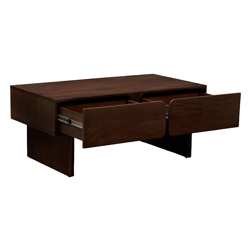 Masuta de cafea Nyero, lemn de mango, maro, 2 sertare, L.109 cm, 213033