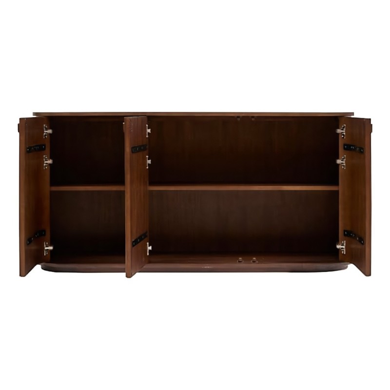 Comoda Rikaya, MDF, lemn de acacia, maro, L.160 cm, 213035