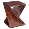 Masuta de cafea Rikaya, lemn de mango, maro, H.45 cm, 213042