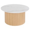Masuta de cafea Homelya, MDF, blat aspect marmura, D.70 cm, 213044