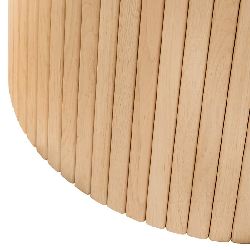 Masa dining Homelya, MDF, blat aspect marmura, D.110 cm, 213045