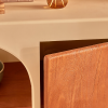 Comoda Sienna, MDF, lemn de mango, bej, H.91 cm, 213048