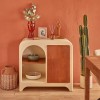 Comoda Sienna, MDF, lemn de mango, bej, H.91 cm, 213048