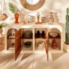 Comoda Sienna, MDF, lemn de mango, bej, L.165 cm, 213049