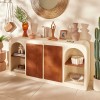 Comoda Sienna, MDF, lemn de mango, bej, L.165 cm, 213049