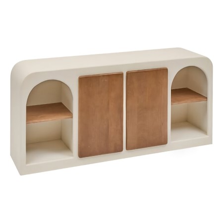 Comoda Sienna, MDF, lemn de mango, bej, L.165 cm, 213049 