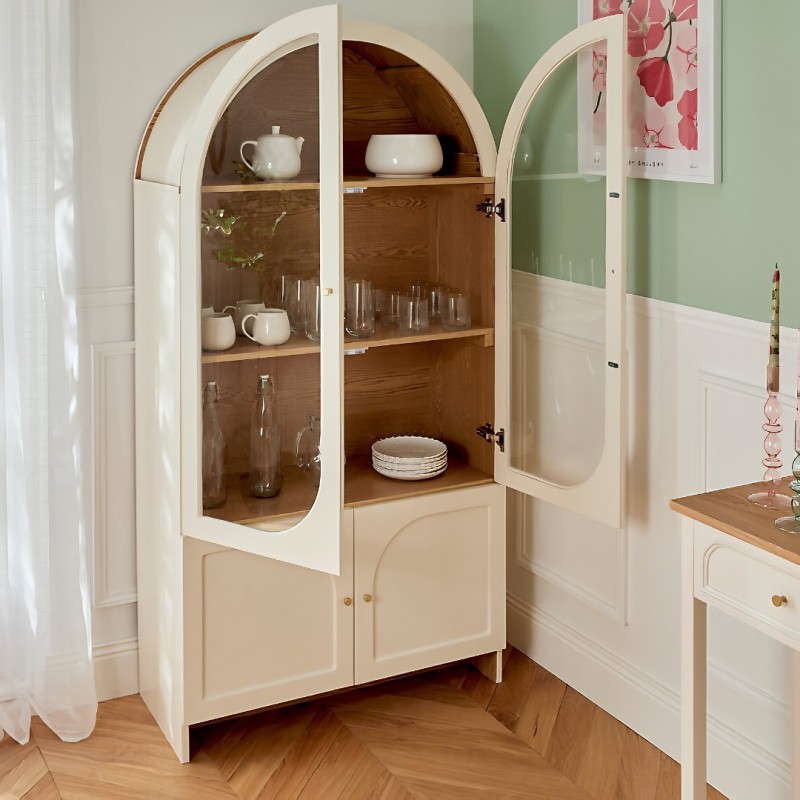 Dulap cu 4 usi Bloomy, MDF, ivoar, H.180 cm, 213056