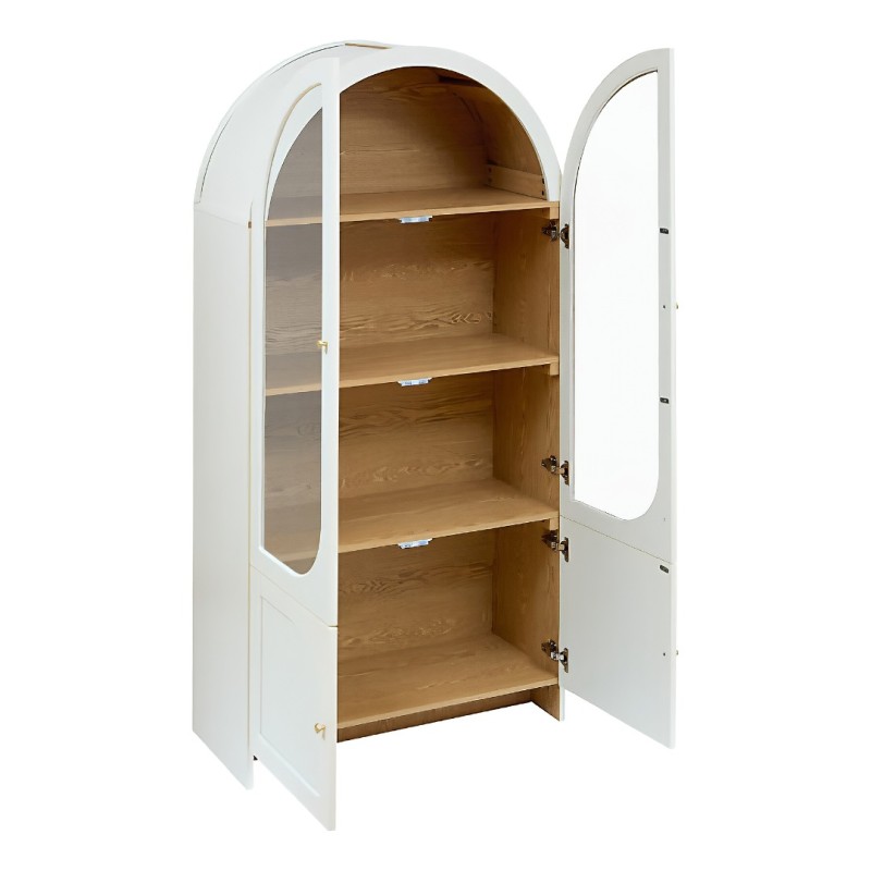 Dulap cu 4 usi Bloomy, MDF, ivoar, H.180 cm, 213056