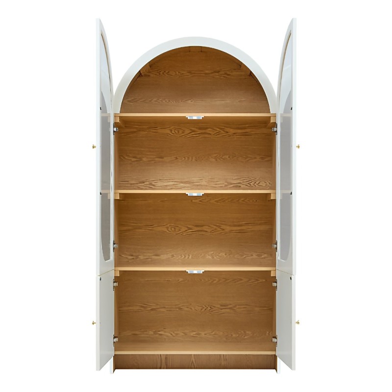 Dulap cu 4 usi Bloomy, MDF, ivoar, H.180 cm, 213056
