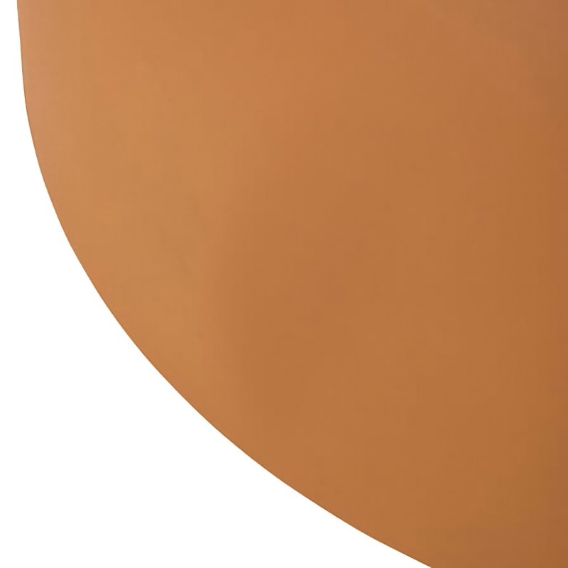 Masuta de cafea Palomba, metal, ocru, D.31 cm, 213058B