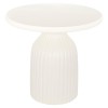 Masuta de cafea Mudan, MDF, ivoar, D.55 cm, 213059