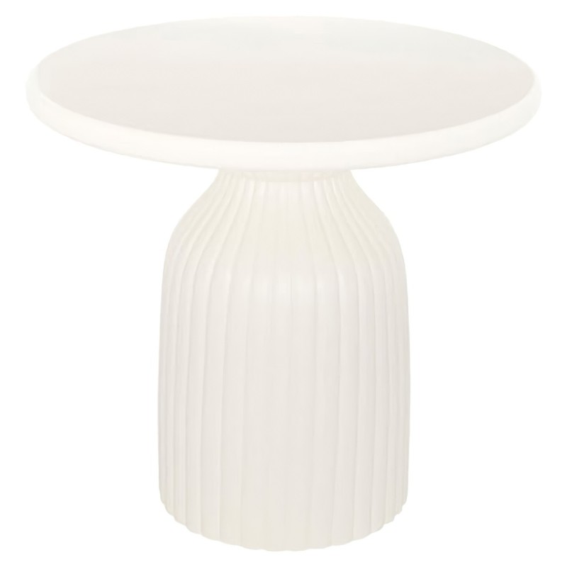 Masuta de cafea Mudan, MDF, ivoar, D.55 cm, 213059