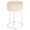 Masuta de cafea Juna, metal, MDF, bej, D.33 cm, 213062A