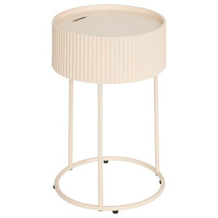 Masuta de cafea Juna, metal, MDF, bej, D.33 cm, 213062A 