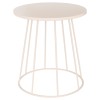 Masuta de cafea Latte, metal, bej, D.38 cm, 213065A