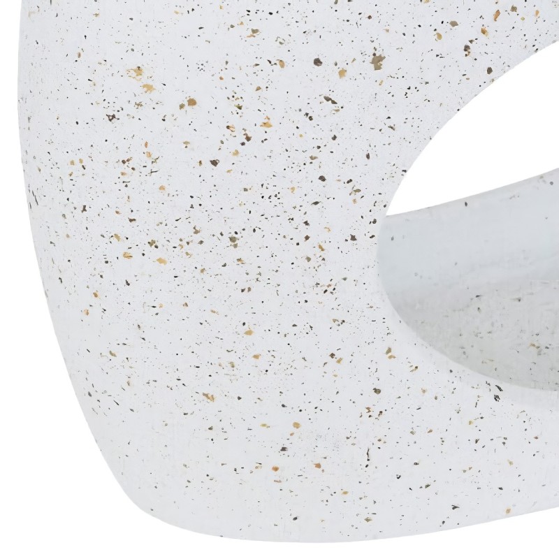 Masuta de cafea Narlon, ceramica, alba, L.80 cm, 213074