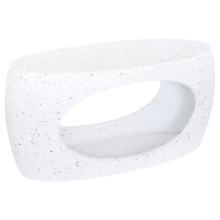 Masuta de cafea Narlon, ceramica, alba, L.80 cm, 213074 