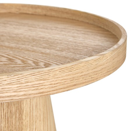 Masuta de cafea Hercyna, MDF, bej, D.45 cm, 213075 