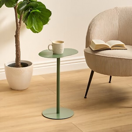 Masuta de cafea Sora, metal, verde-masliniu, H.50 cm, 213076C 