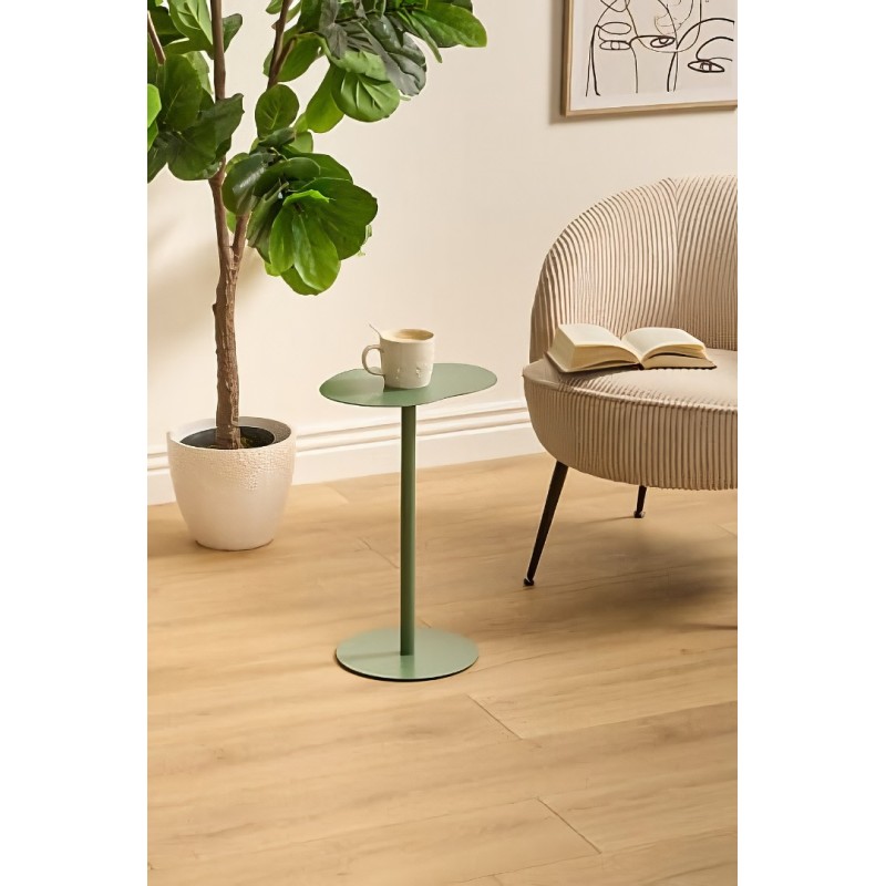 Masuta de cafea Sora, metal, verde-masliniu, H.50 cm, 213076C