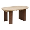 Masa extensibila dining Itaguai, MDF, metal, bej, L.160 cm, 213083