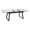 Masa dining extensibila Camburi, metal, MDF, alba, L.160/200 cm, 213085B