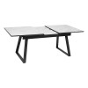 Masa dining extensibila Camburi, metal, MDF, alba, L.160/200 cm, 213085B