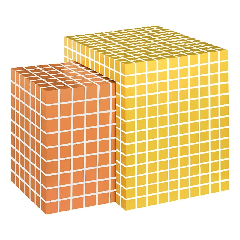 Set 2 masute de cafea Betsy, MDF, multicolor, H.45 cm, 213091