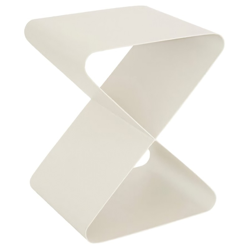 Masuta de cafea Elder, metal, bej, H.45 cm, 213092A