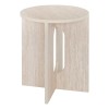 Masuta de cafea Anaya, MDF, bej, aspect travertin, D.40 cm, 213093