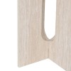 Masuta de cafea Anaya, MDF, bej, aspect travertin, D.40 cm, 213093