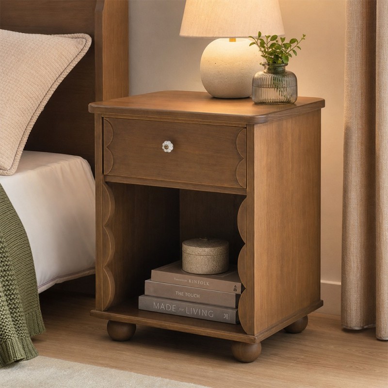Noptiera Mona, MDF, maro, H.56 cm, 213112
