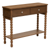 Consola Mona, lemn de frasin, maro cognac, 2 sertare, L.100 cm, 213113