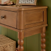 Consola Mona, lemn de frasin, maro cognac, 2 sertare, L.100 cm, 213113