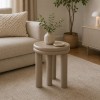 Masuta de cafea Plump, MDF, bej, D.40 cm, 213118A