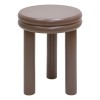 Masuta de cafea Plump, MDF, gri ciocolatiu, D.40 cm, 213118B