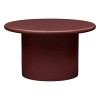 Masuta de cafea Douglass, MDF, rosu inchis lucios, D.80 cm, 213128