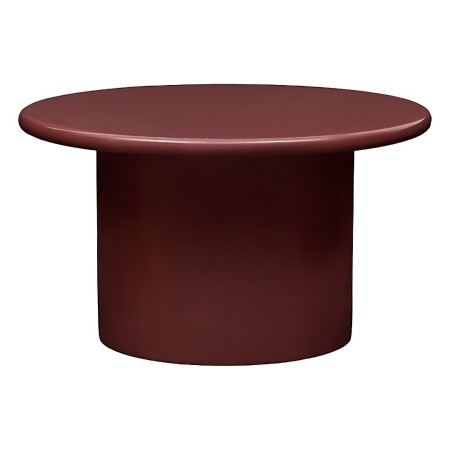 Masuta de cafea Douglass, MDF, rosu inchis lucios, D.80 cm, 213128 