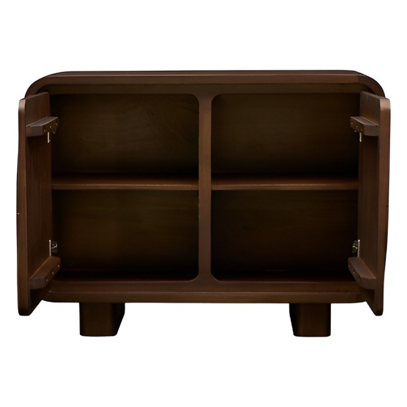 Comoda Shelty, lemn de mango, maro cognac, 2 usi, L.96 cm, 213130