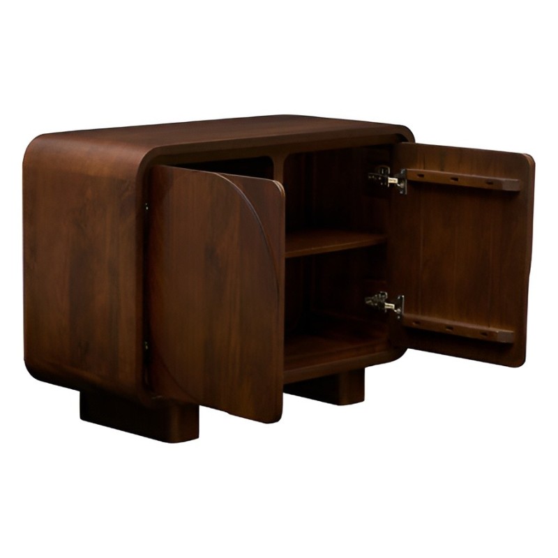 Comoda Shelty, lemn de mango, maro cognac, 2 usi, L.96 cm, 213130