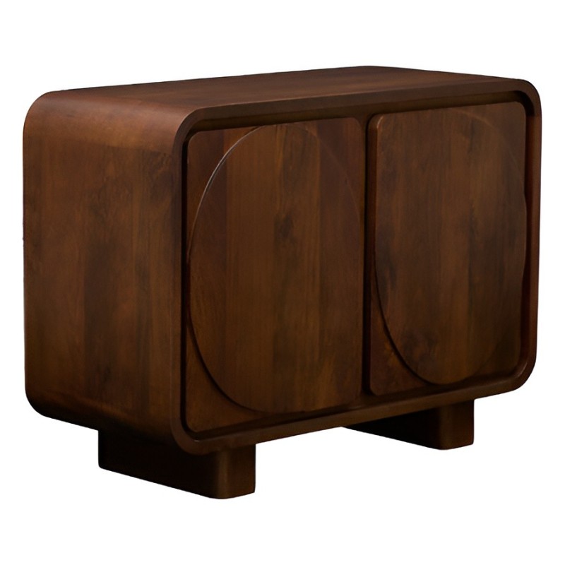 Comoda Shelty, lemn de mango, maro cognac, 2 usi, L.96 cm, 213130