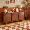 Comoda Shelty, lemn de mango, maro, 3 usi, L.160 cm, 213131