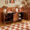 Comoda Shelty, lemn de mango, maro, 3 usi, L.160 cm, 213131