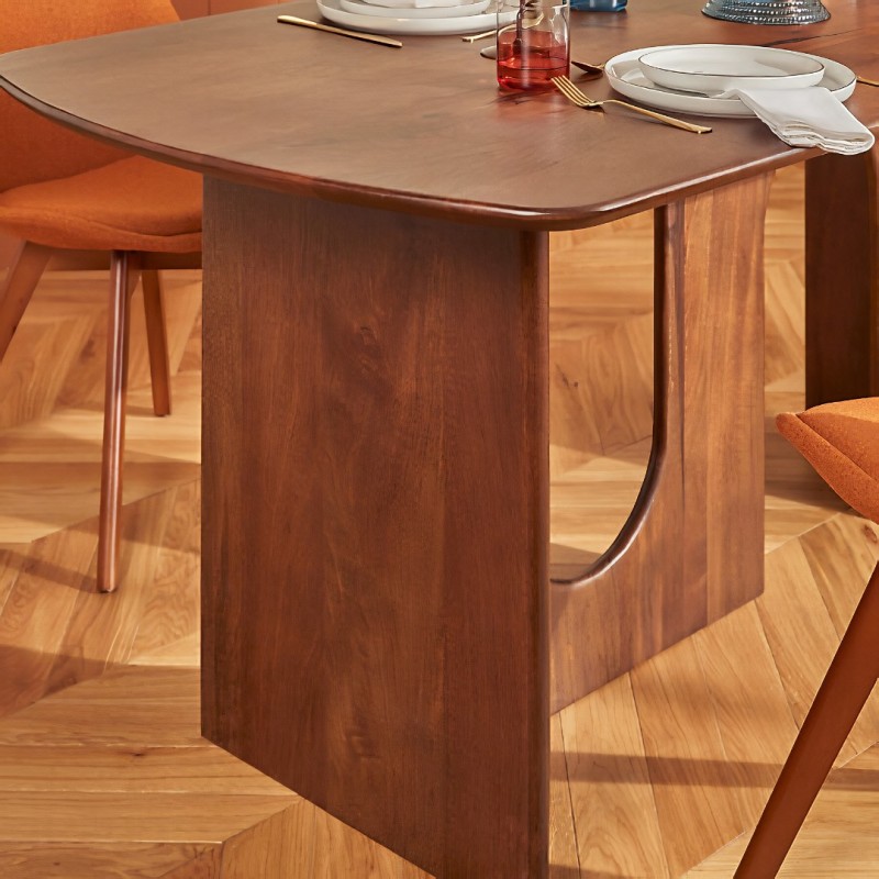 Masa dining Shelty, lemn de mango, maro, L.180 cm, 213133