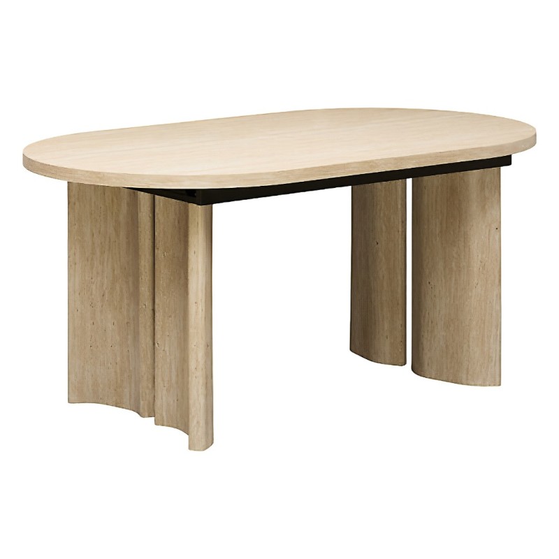 Masa dining extensibila Tino, MDF, bej, L.160/210 cm, 213137